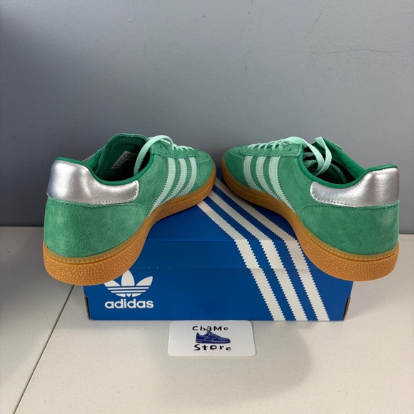 Adidas Handball Spezial Sneaker Shoes Court Green Mint Gum JS2908 Women's Sz - Picture 5 of 10